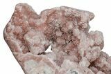 Sparkly, Pink Amethyst Geode Section on Metal Stand - Brazil #206973-3